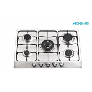 5 Burner Stainless Steel Gas Hob Cooker